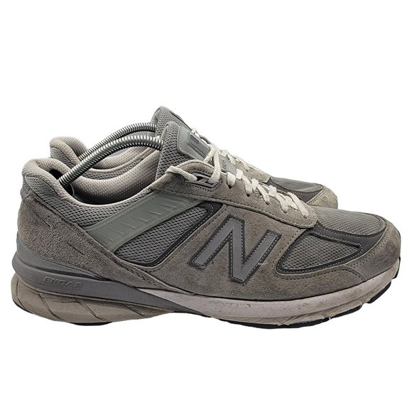 New Balance 990v5 Made In USA Grey Mens Size 14 Running Shoes - M990GL5 - Picture 7 of 12